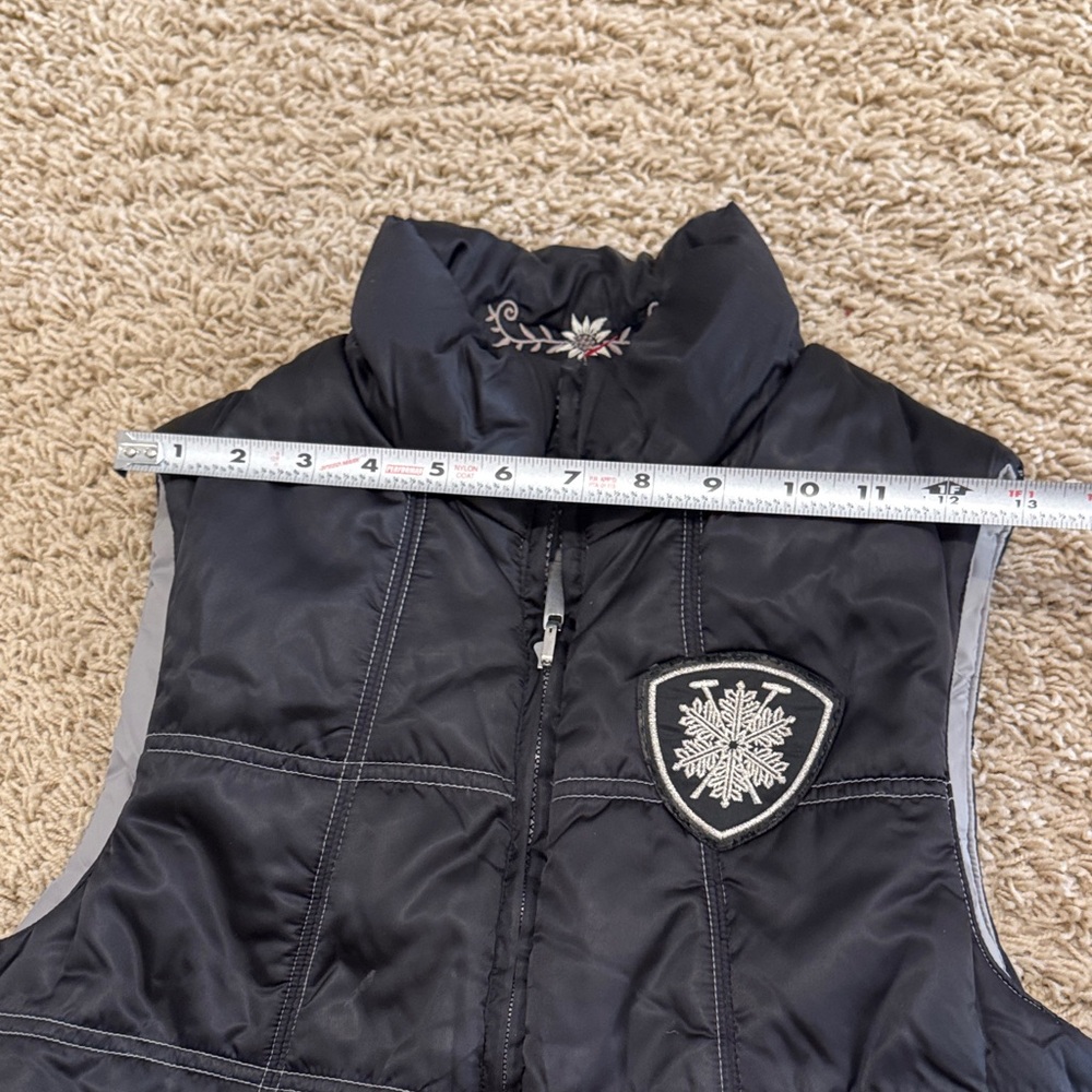 Alp-N-Rock "Let it Snow" Reversible Puffer Vest, Black Gray, Womens sz XS / 2 - Picture 14 of 16